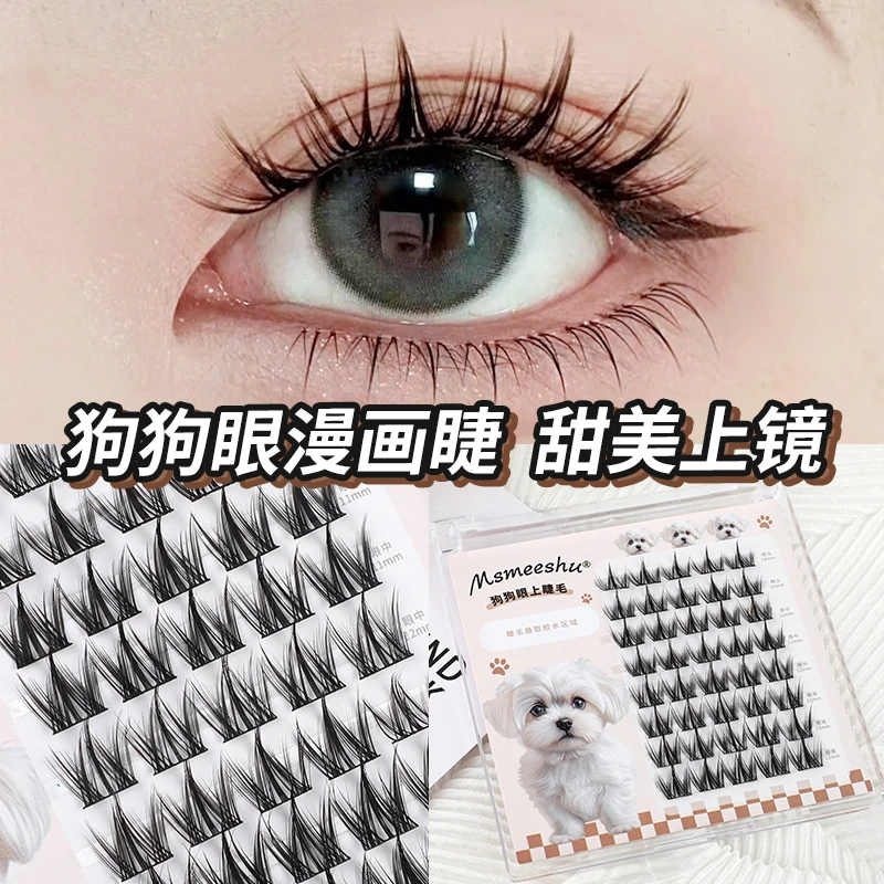 蜜束犬系狗狗眼假睫毛动物系列芭比漫画懒人三部曲单簇卷翘浓密*S