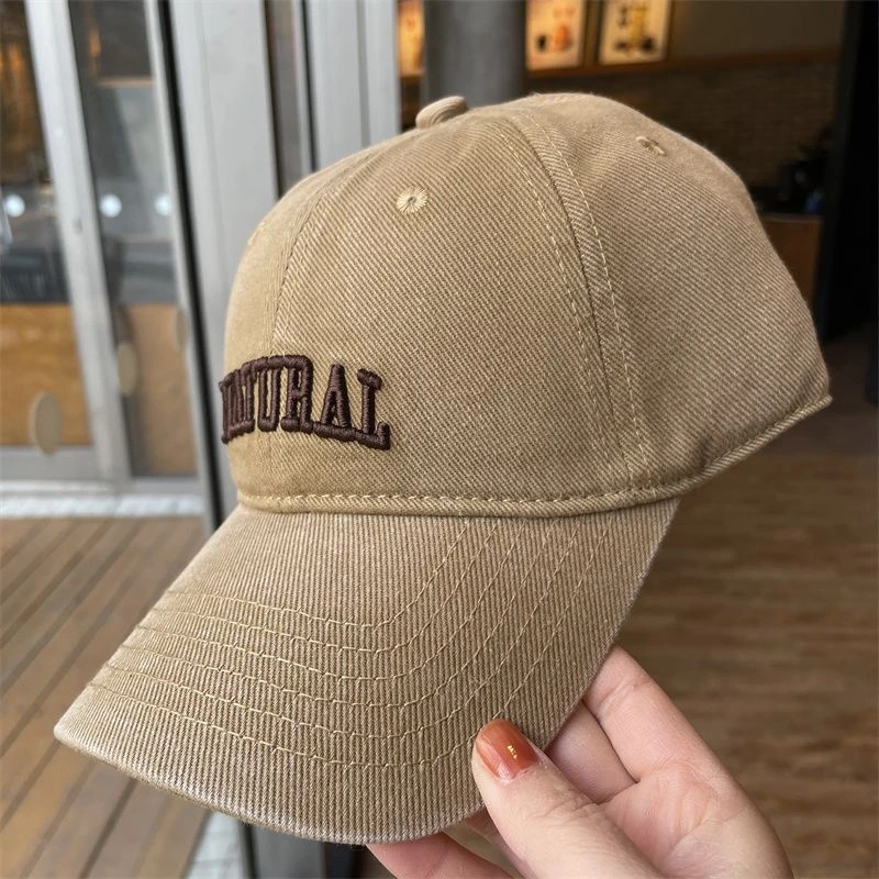 帽子女春夏新款棒球帽男潮磨毛棉质感百搭运动韩版鸭舌帽显脸小
