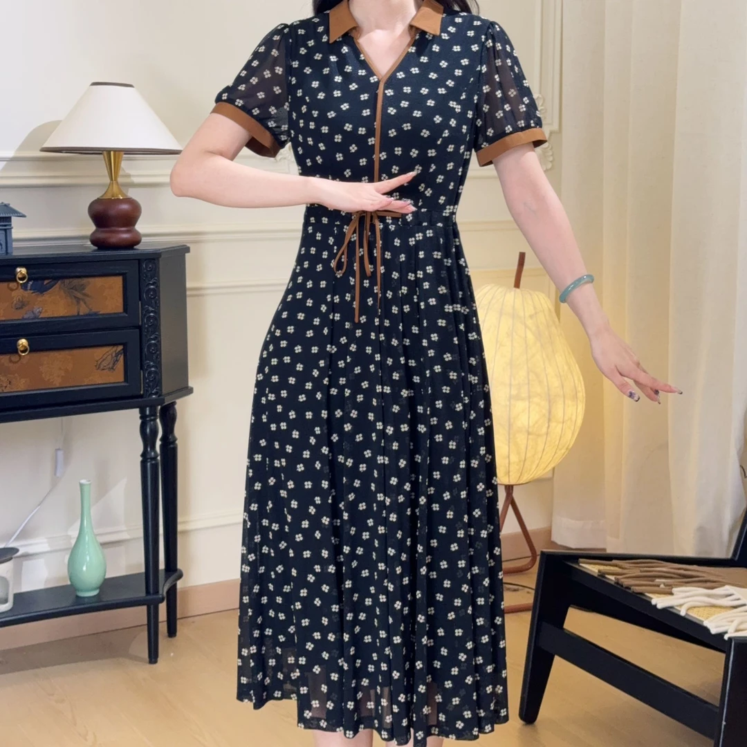 MY-2024秋季连衣裙时尚大码显瘦遮肉气质女装080