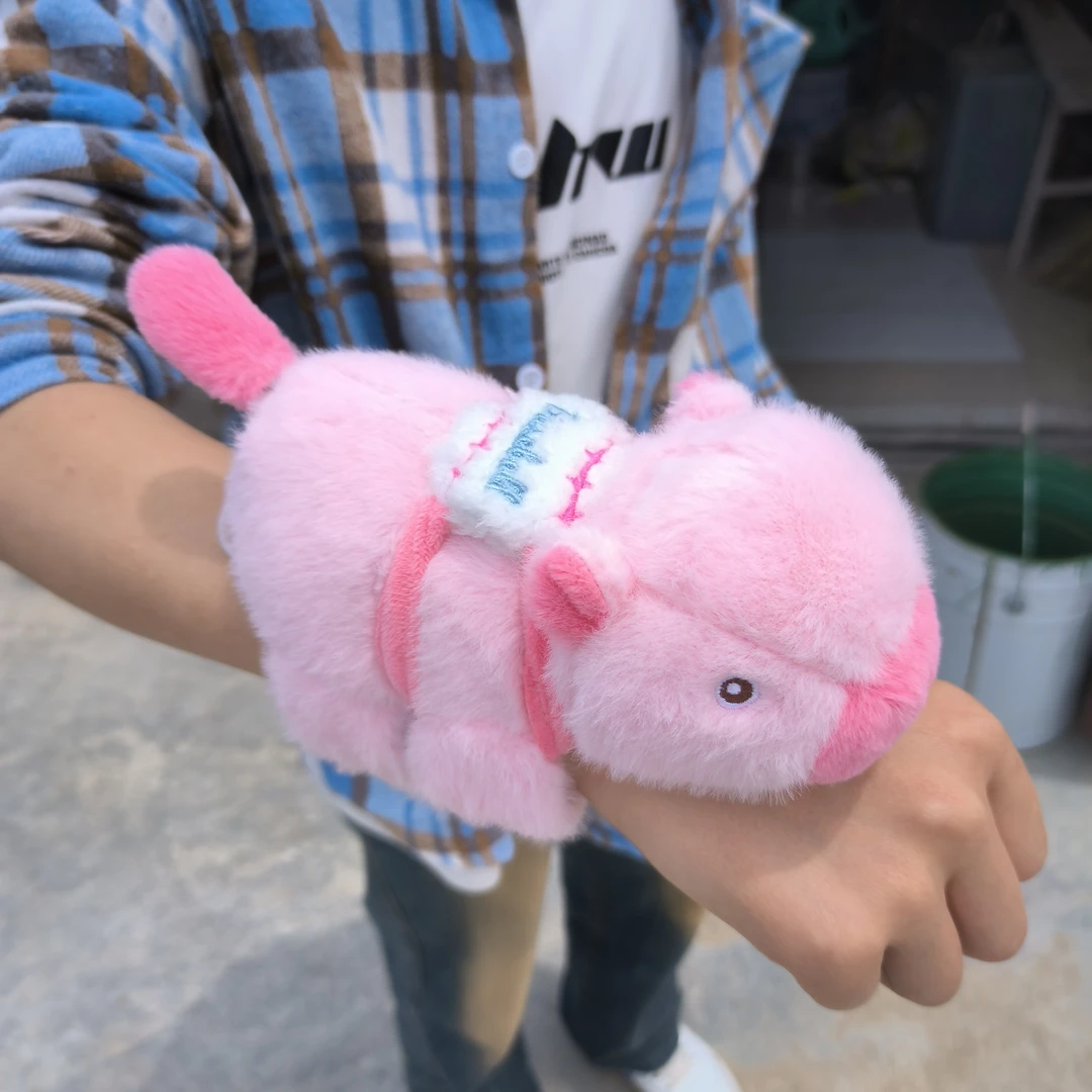 【甜酱】卡皮巴拉公仔啪啪圈玩偶毛绒玩具抱水豚鼠娃娃手环毛绒