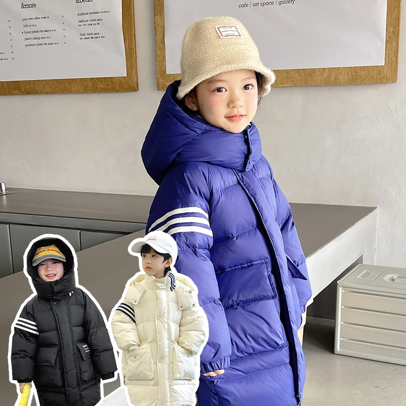 【呦奇】儿童秋冬洋气极寒男女童羽绒服保暖90白鸭绒MZ29