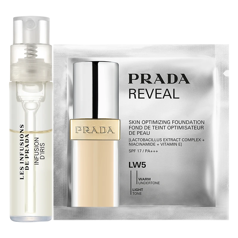 Prada普拉达体验装(鸢尾花香水1.2ml*1+粉底液LW5 1ml*1)