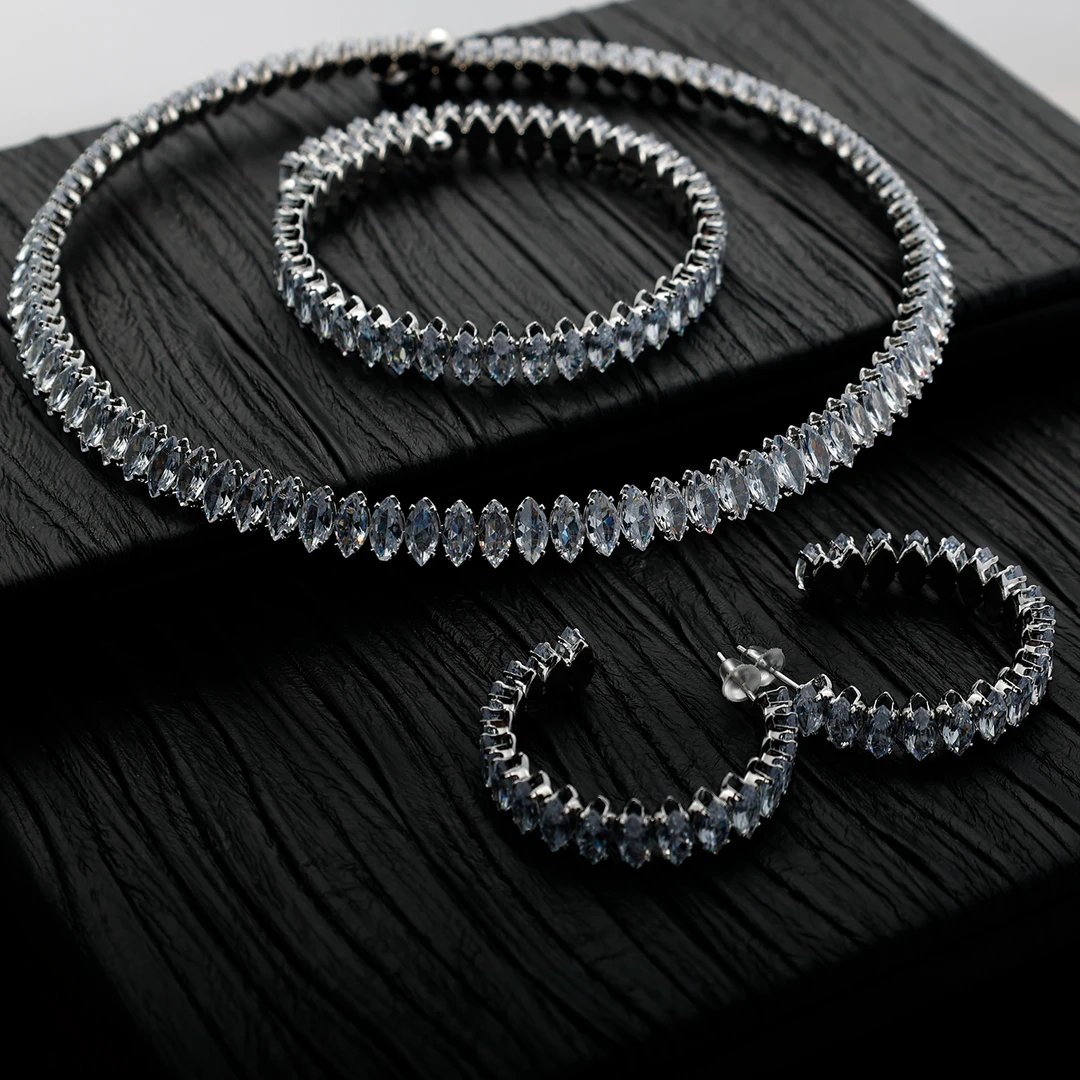 铜合金项链 5014时尚首饰三件套