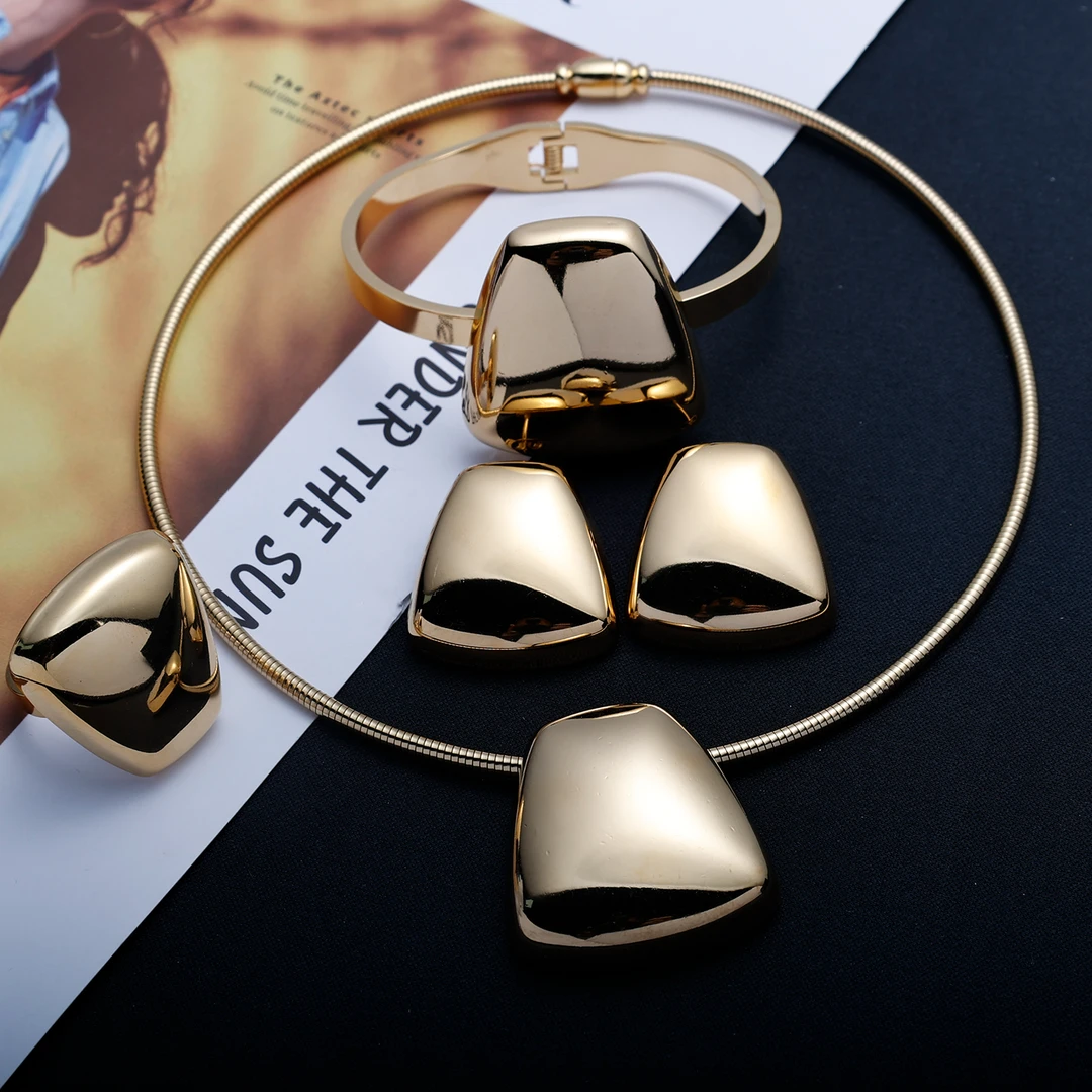 铜合金项链 4017时尚首饰四件套