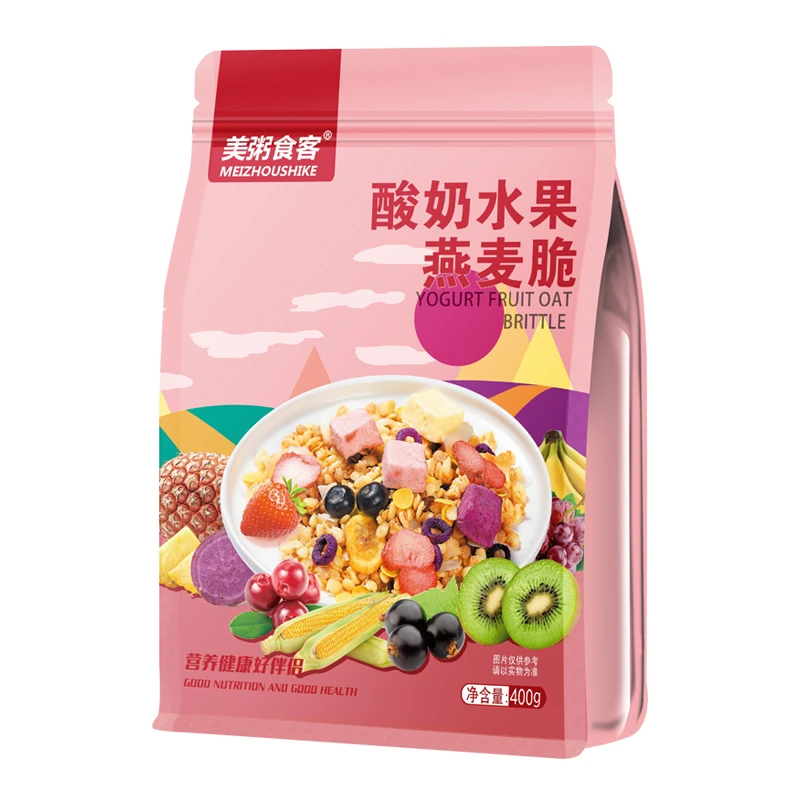 美粥食客酸奶水果燕麦脆谷物脆即食冲泡代餐早餐懒人营养休闲食品