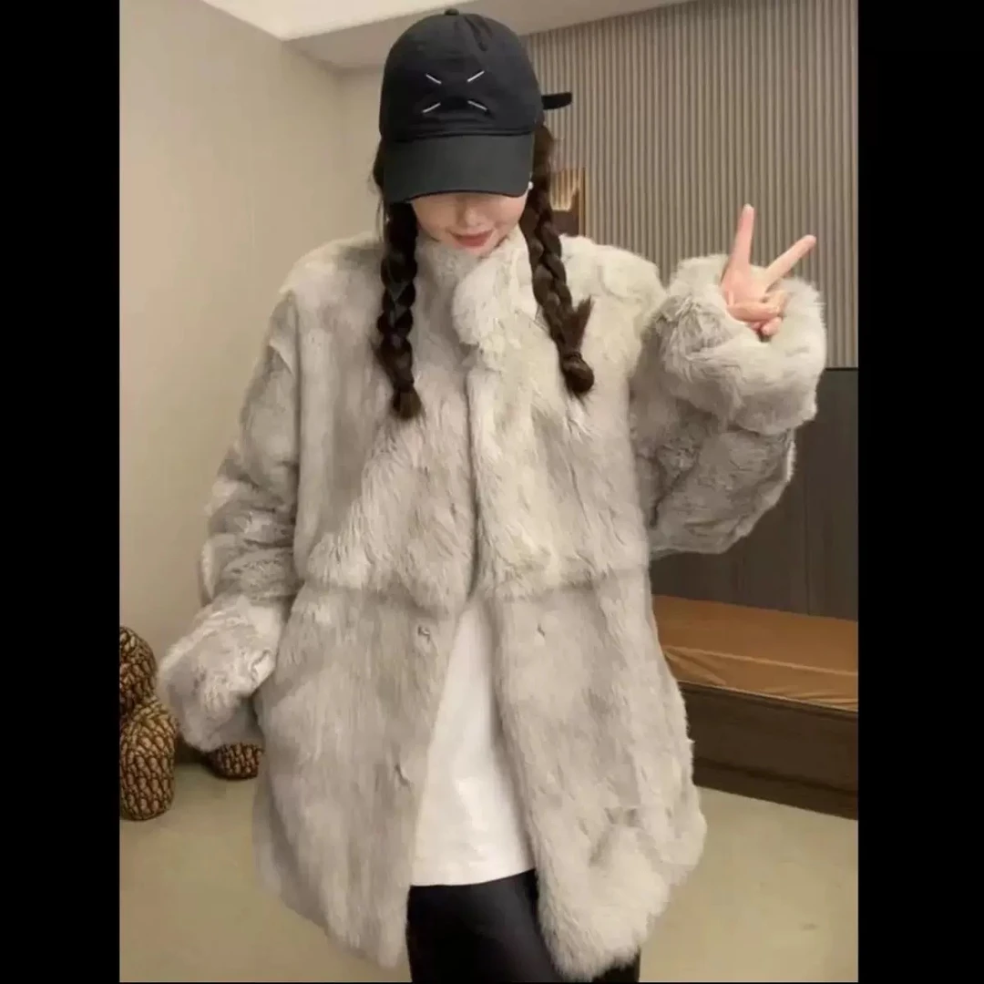 长款休闲宽松外套女