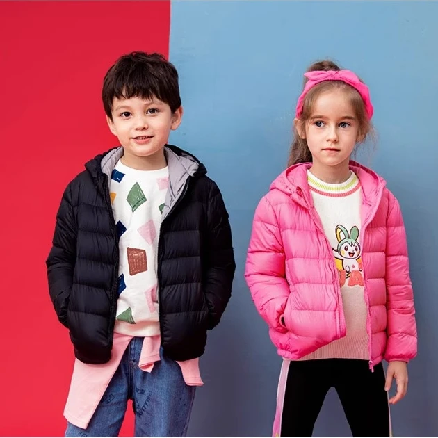 V雅鹿儿童轻薄羽绒服短款男女童中大童小童宝宝童装