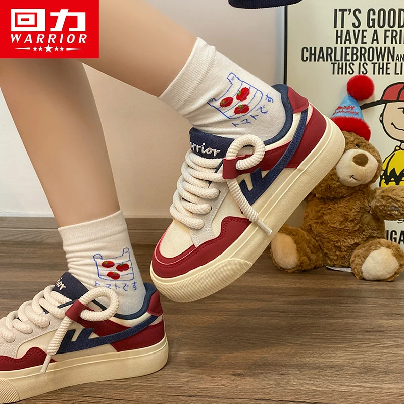 回力帆布鞋女鞋夏季透气百搭厚底板鞋复古潮流小众学生休闲小白鞋