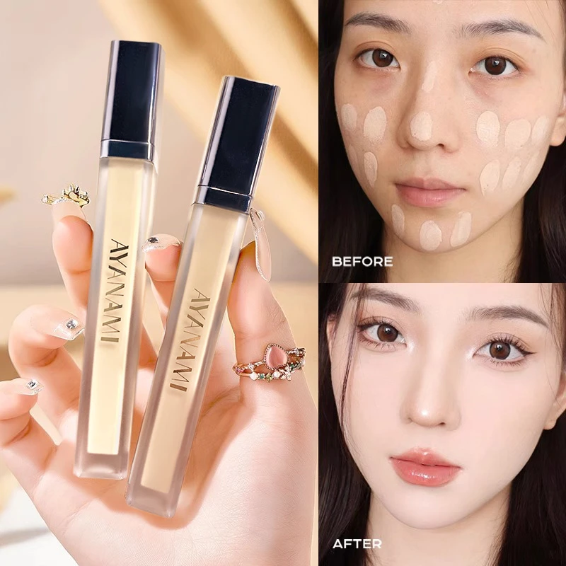 轻薄遮瑕棒遮盖斑点泪沟提亮修容滋润隐形毛孔防水遮瑕膏持久保湿