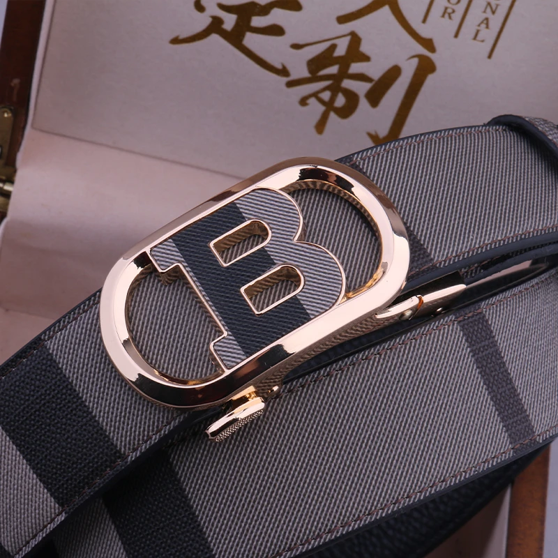 男款真皮腰带高档时尚自动扣头层牛皮学生中年真牛皮皮带韩版皮带
