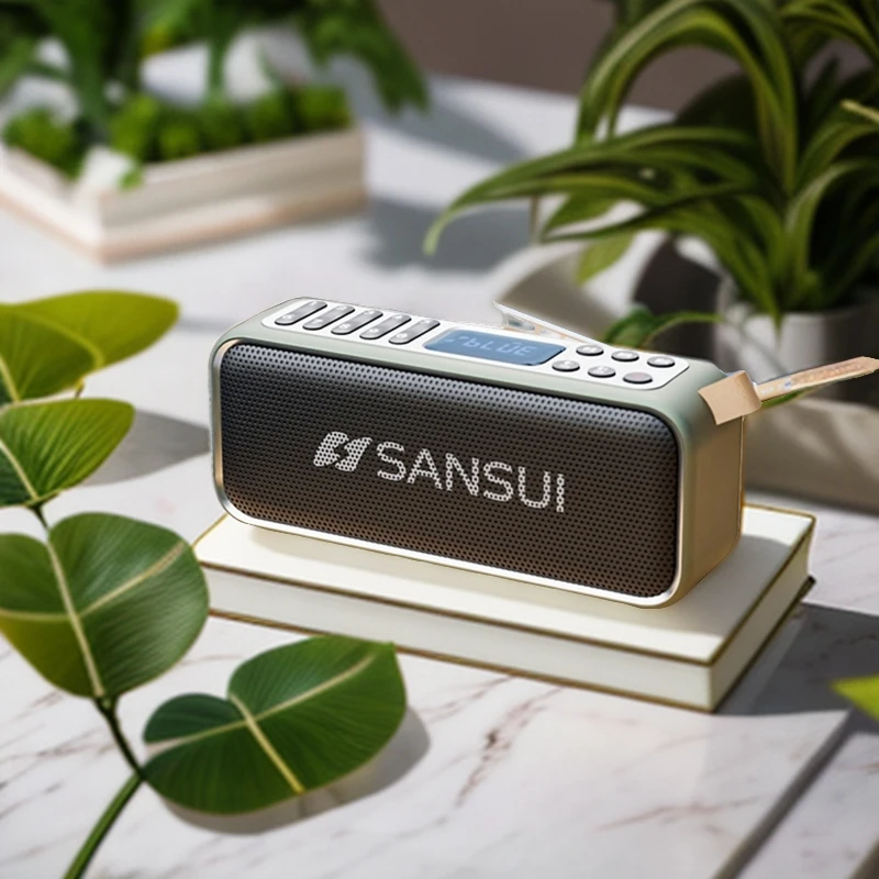 SANSUI/山水F36双喇叭蓝牙音响大功率便携式户外低音炮