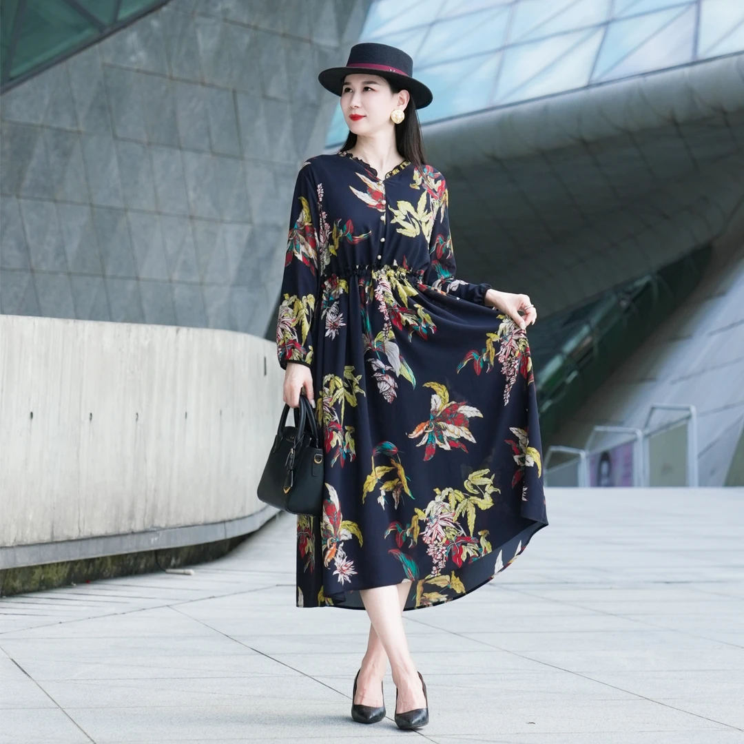 XILIHUI/喜丽荟新款轻奢风气质修身百搭显瘦设计款 连衣裙 1456