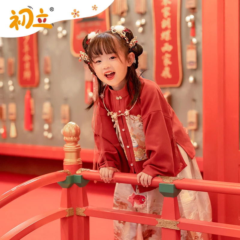 【桂香月芽落影依依】秋季汉尚华莲汉服童装国风儿童汉服明制