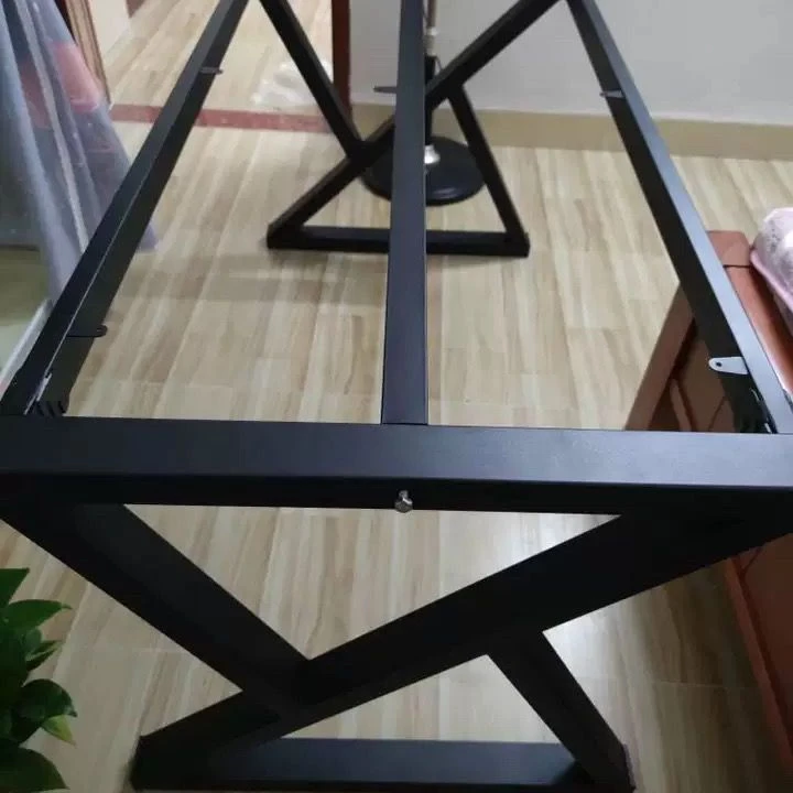厂家定制铁艺烤漆桌腿支架餐台脚办公桌腿桌子脚架岩板桌腿大板架