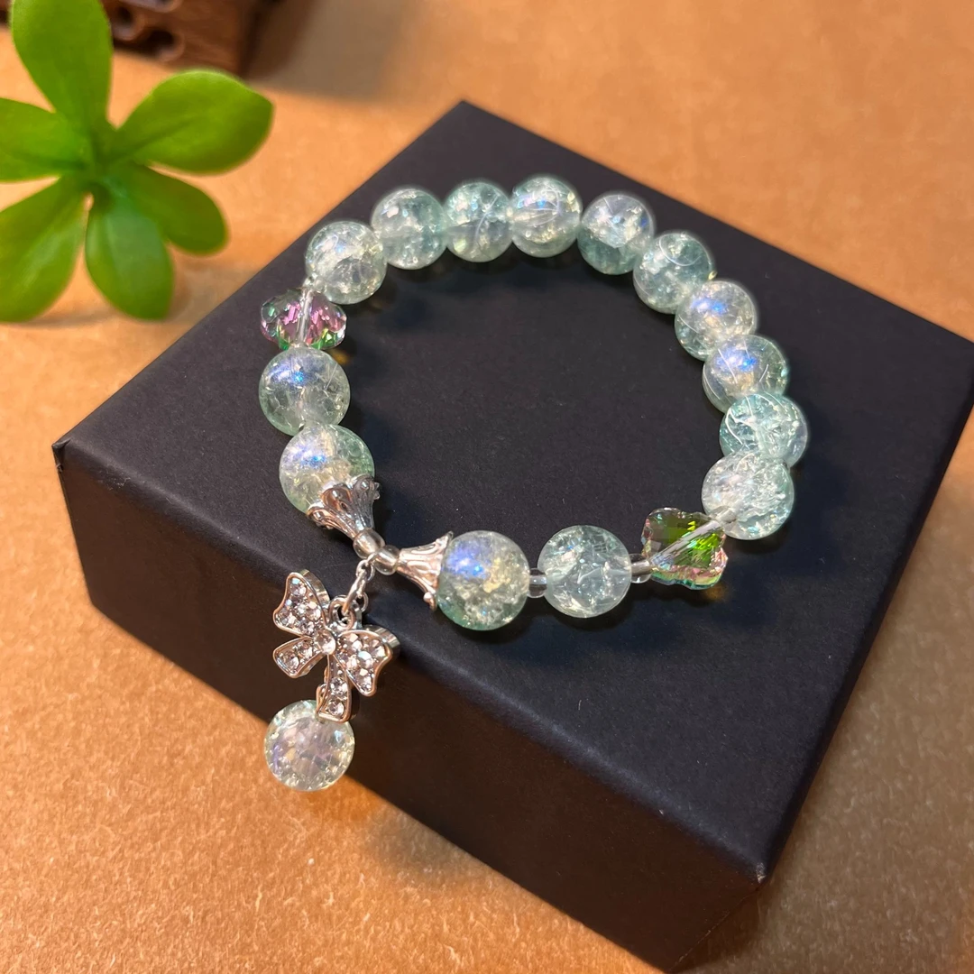 铜合金手链 苍兰再逃公主蝴蝶结爆裂冰花手链-S310