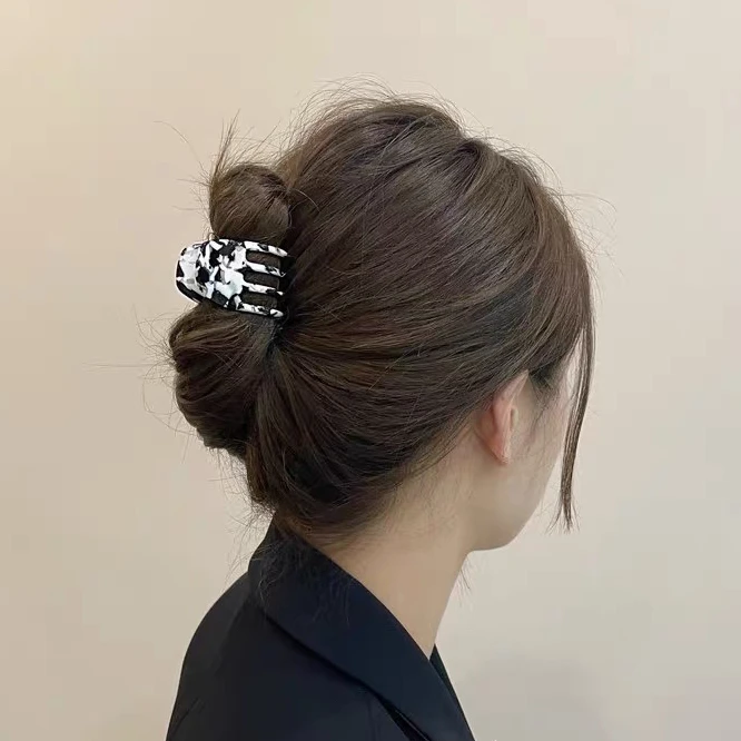 韩饰 高定 醋酸 增高 小抓夹 半抓 高马尾夹 迷你夹 超紧加高颅顶