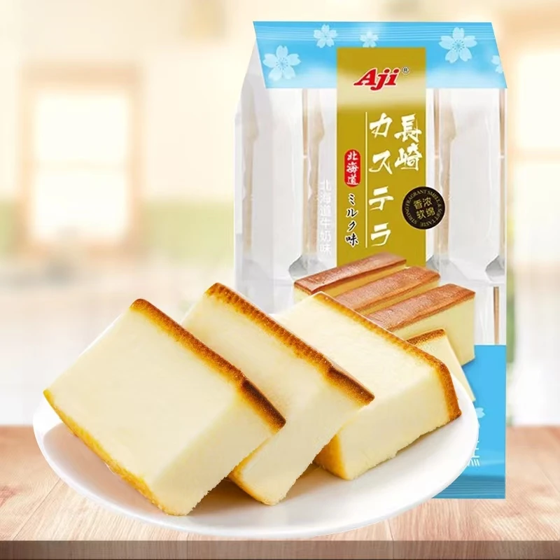 Aji长崎蛋糕北海道手撕软面包330g早餐糕点小零食食品小吃休闲