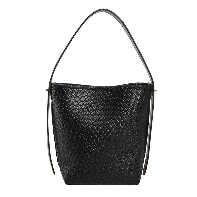 新款大容量高级感单肩编织包包女欧美复古重工腋下包跨境风斜挎包