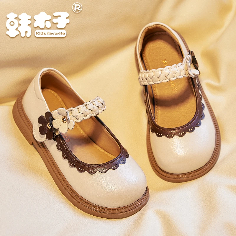 女童皮鞋儿童2024春秋新款女童鞋软底洋气鞋子小女孩公主鞋女单鞋