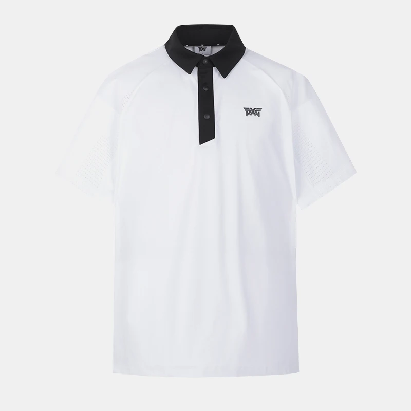 PXG高尔夫男士短袖运动潮牌T恤夏季时尚休闲透气golf速干POLO衫