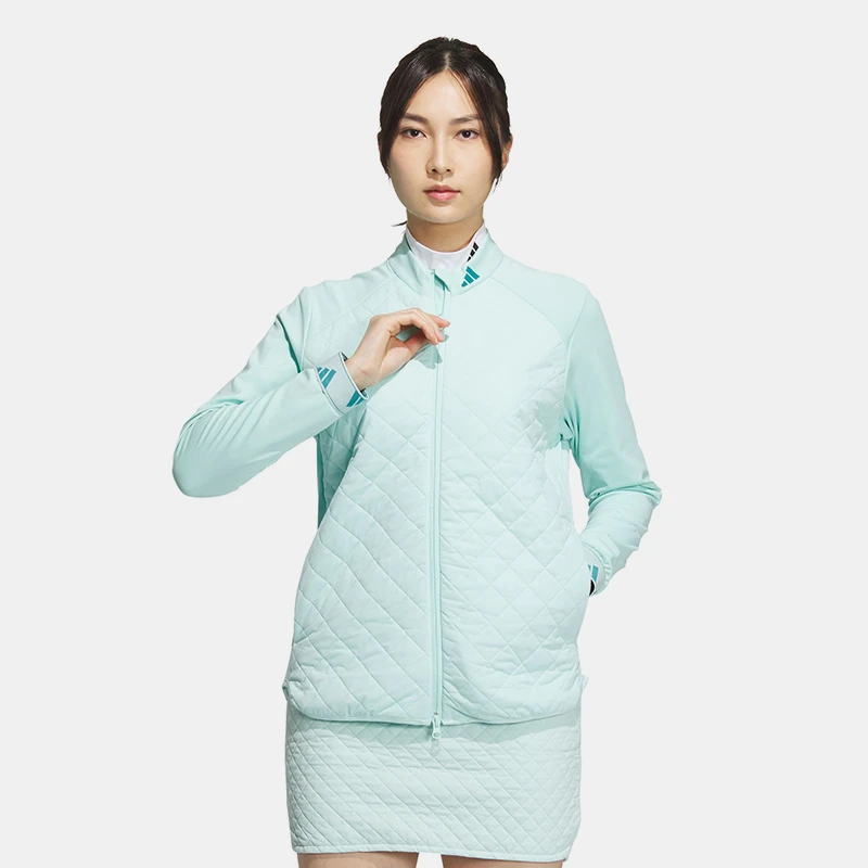 adidas/阿迪达斯高尔夫服装温暖排汗干爽高尔夫运动夹克休闲外套