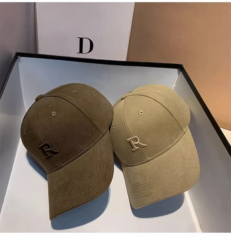 秋冬硬顶磨毛帽子女新款百搭加大加深棒球帽休闲高货显脸小鸭舌帽