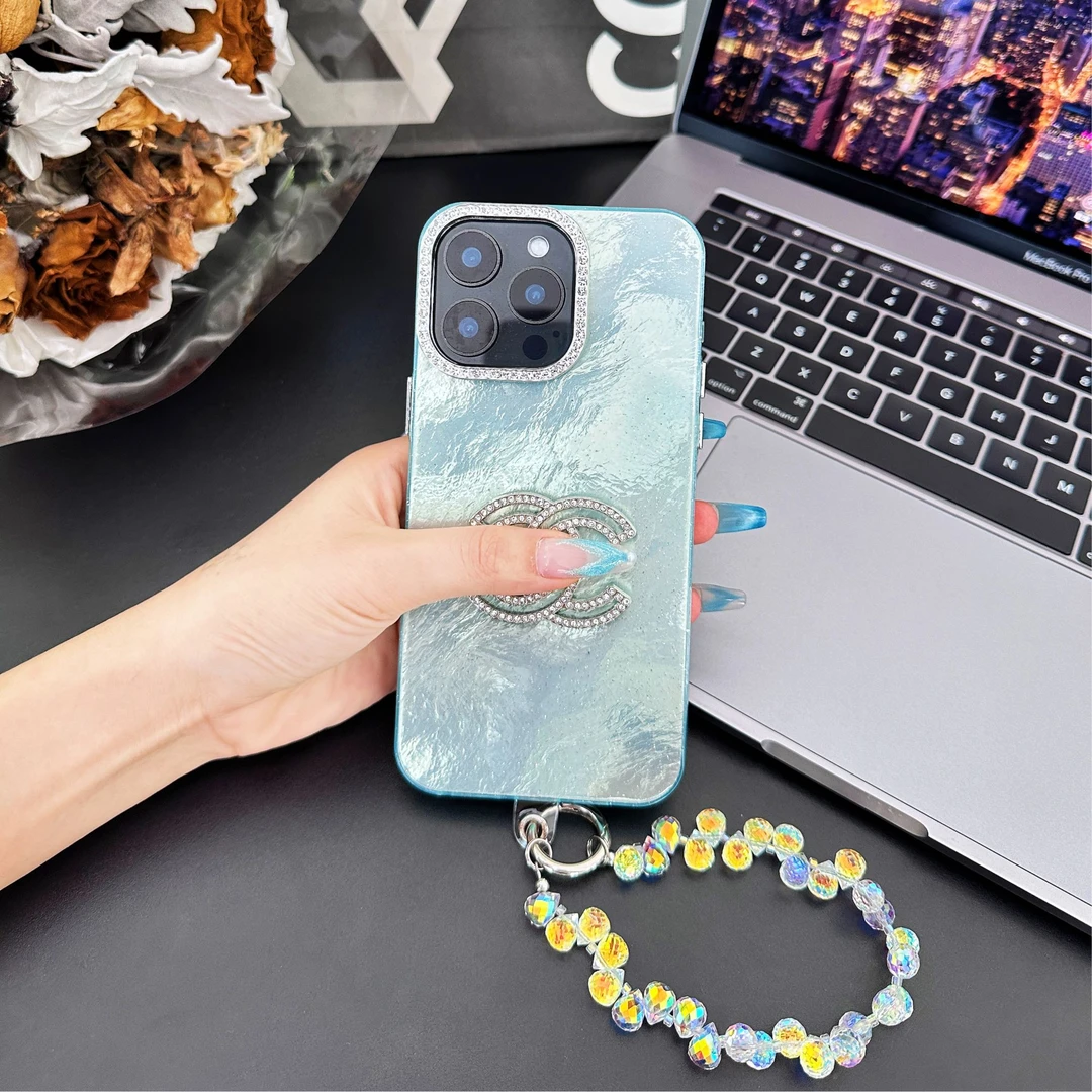 适用苹果11/12/13/14/15轻奢时尚防摔散热网红爆款手机壳---冰川