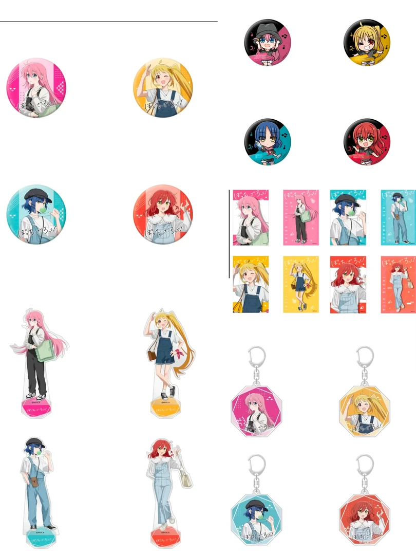 孤独摇滚 tsutaya联名 吧唧/挂件/立牌/透卡【盲盒代拆 默认初伤】