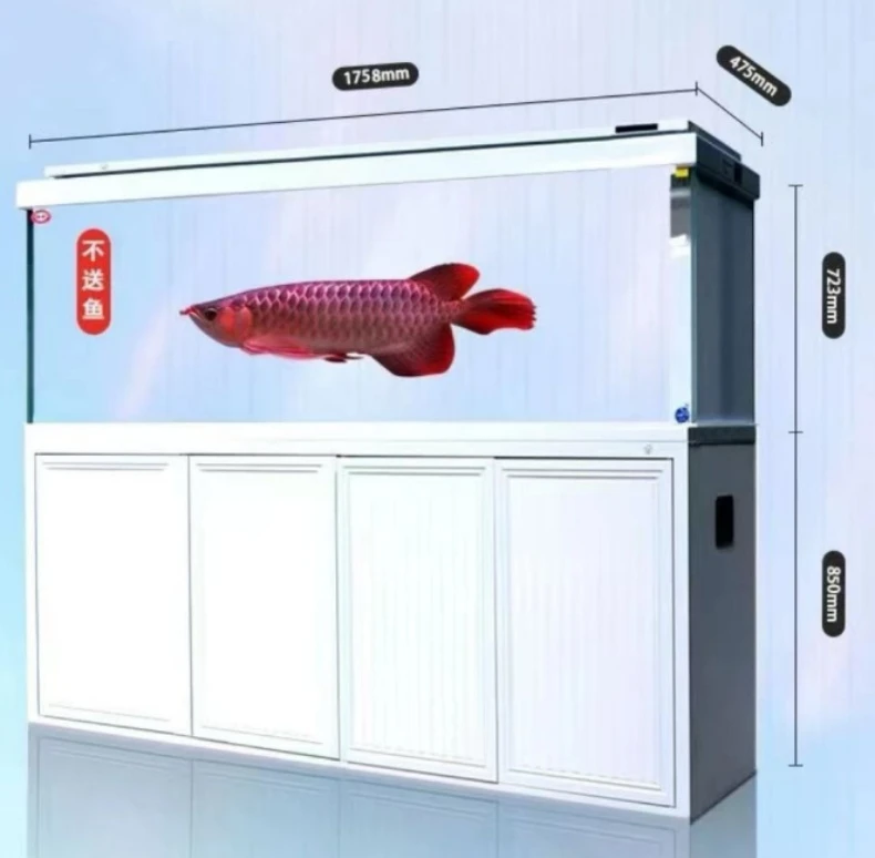 森森·格池心悦客厅大型免换水超白玻璃鱼缸 龙鱼缸送货入户金鱼缸