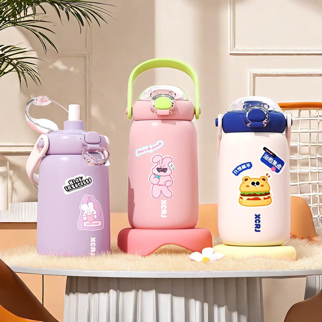 新款大容量保温杯女生高颜值新款个性水杯儿童上学316不锈钢杯子