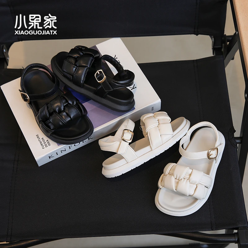 女童凉鞋夏季2025新款女儿童沙滩鞋女孩中大童软底凉拖洋气公主鞋