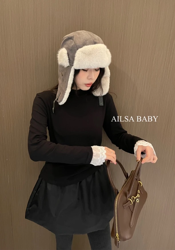 【AILSA BABY】（加薄棉）欧货冬款松紧腰花苞裙/20815A