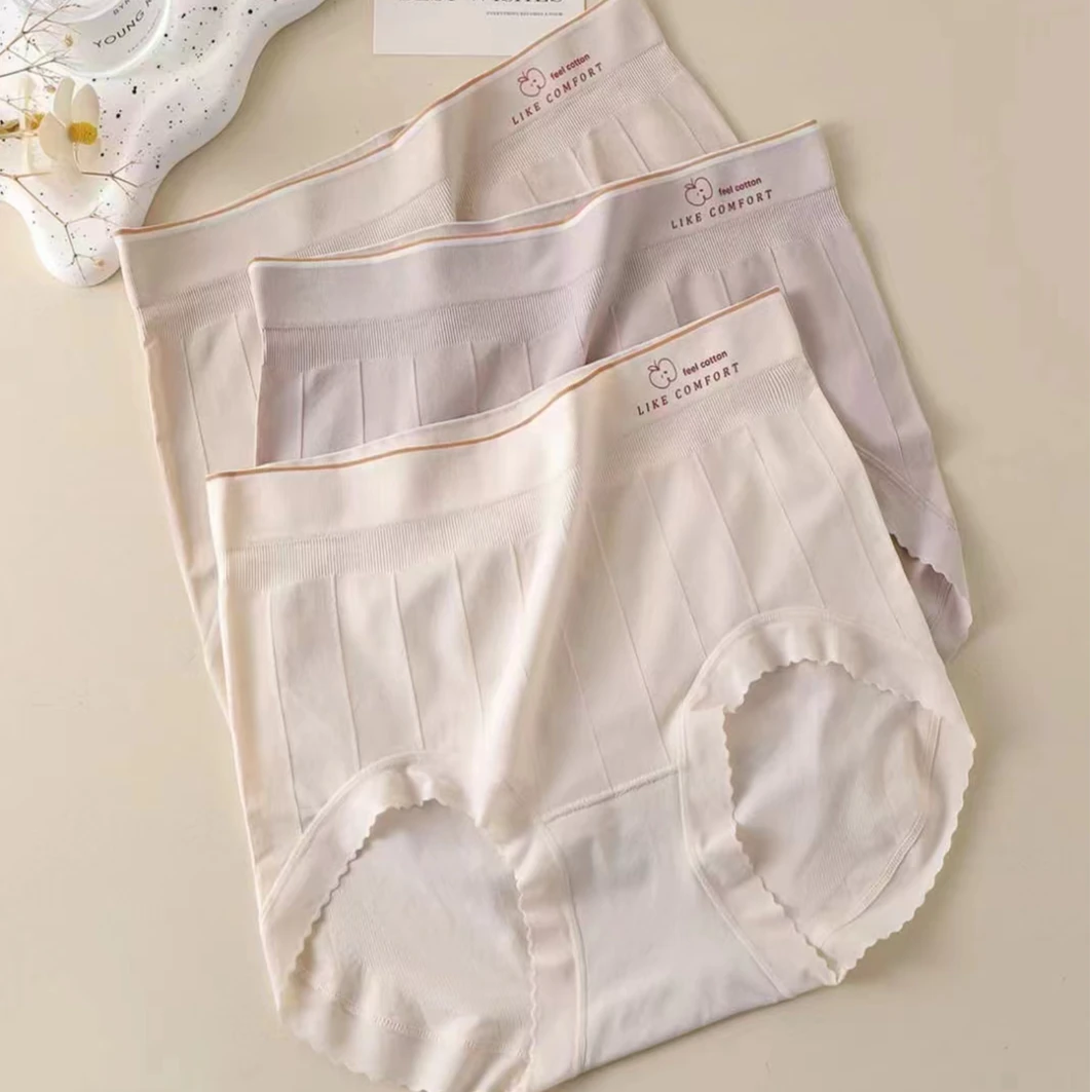 3条装 春露C0989裸氨无缝内裤女士三角裤