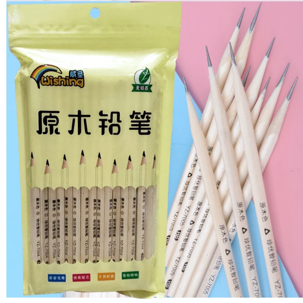 威圣威圣优质原木色不断铅HB无铅毒绘笔铅笔