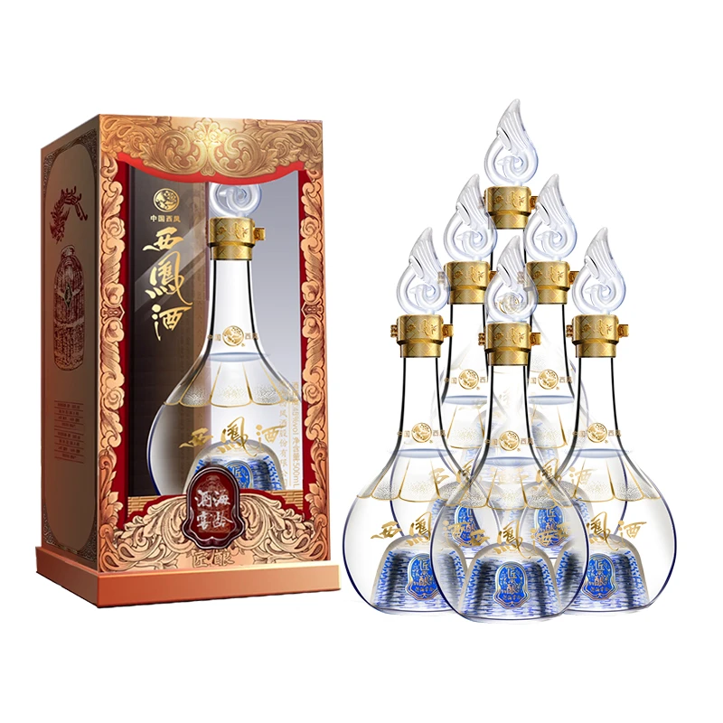 西凤酒海窖龄匠酿白酒凤香型纯粮整箱婚宴送礼口粮酒52度500ML/瓶