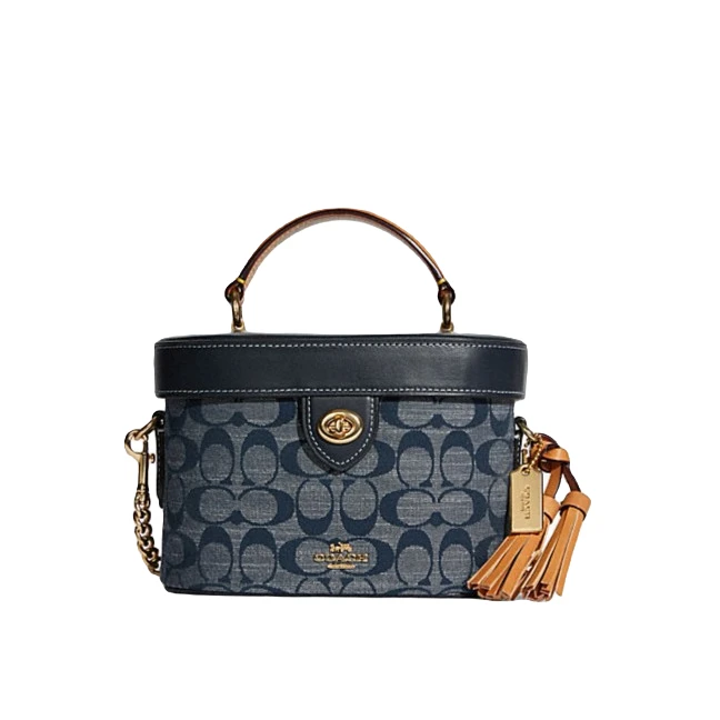 全新未使用 COACH/蔻驰 标志香布雷KAY斜挎包（19.5x13.5x10）微瑕