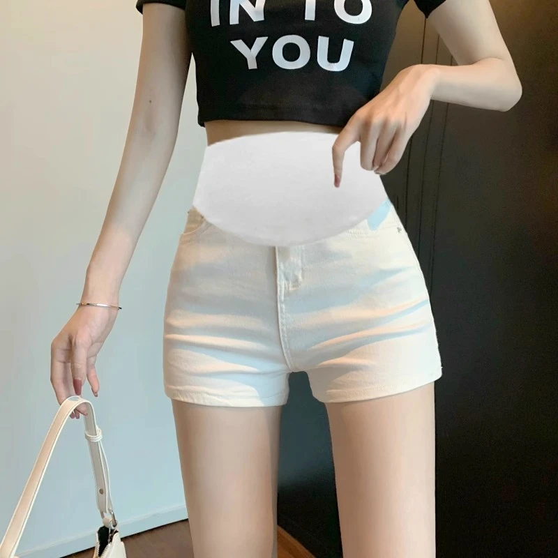孕妇短裤外穿夏天小个子打底裤夏款夏装孕早期大码牛仔裤夏季薄款