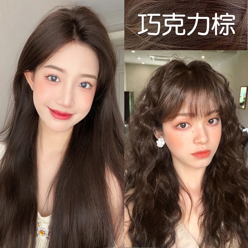 巧克力棕色染发剂膏家用自染女纯2023流行色显白复古黑茶冷棕男女