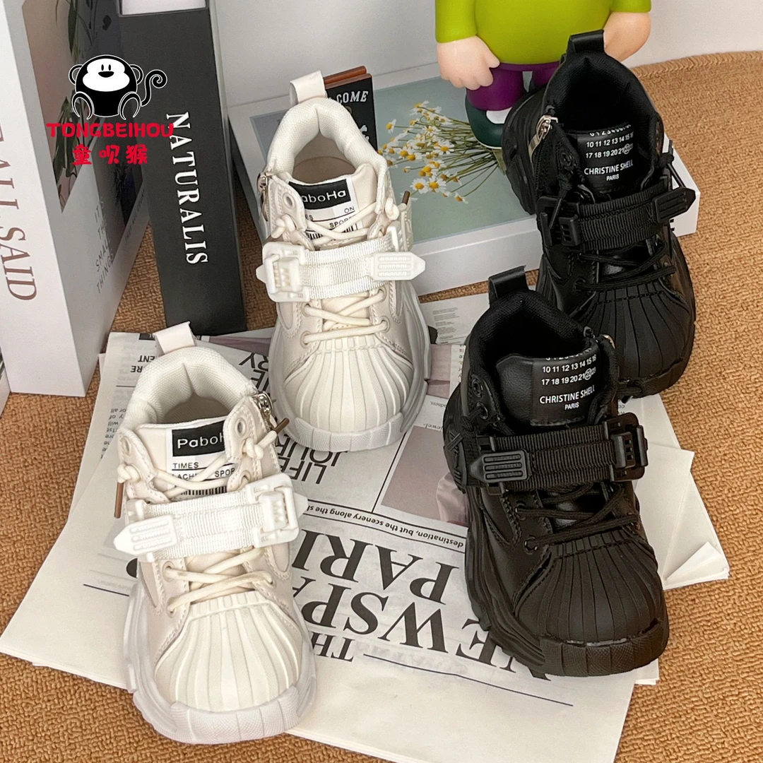 女童鞋运动鞋2024新款秋冬儿童老爹鞋休闲贝壳头