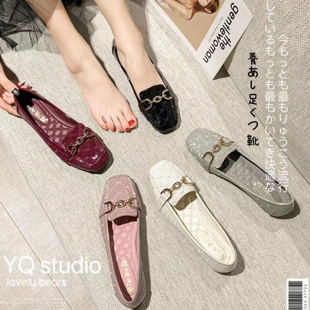 YQ studio超轻舒适养脚鞋 时尚马鞍扣防滑耐磨