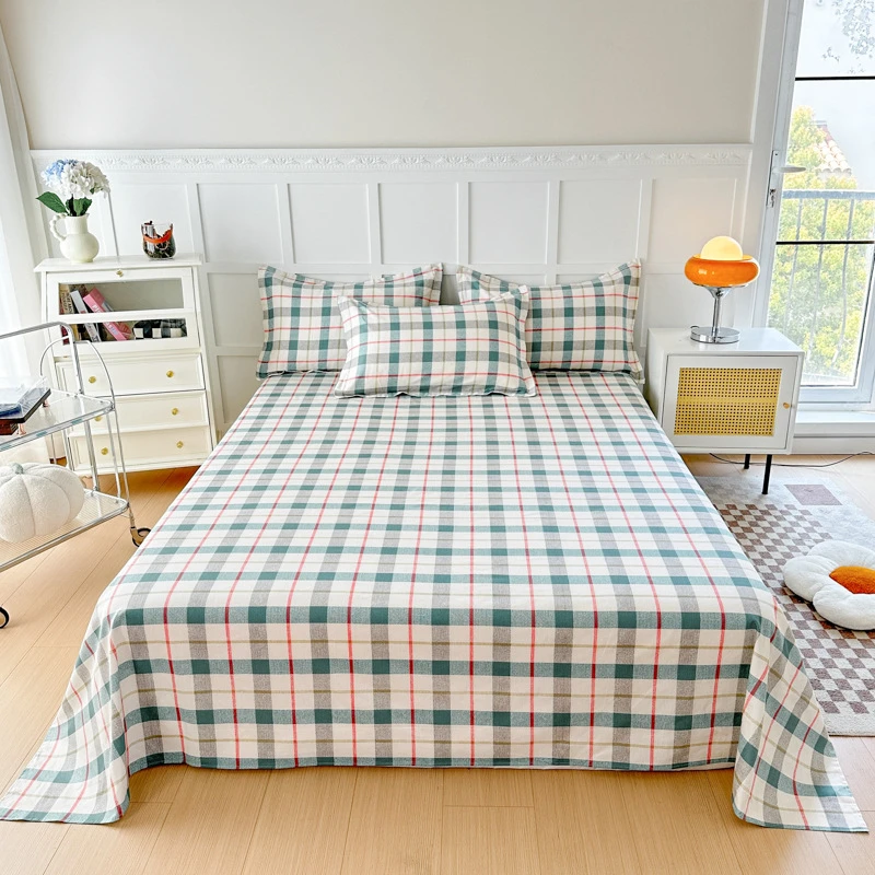 【纯棉印花床单】100%全棉床单加厚贴身学生宿舍单人全棉床单