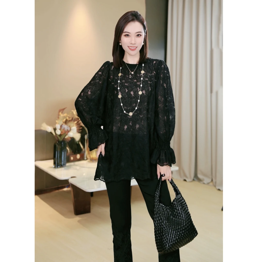 林果&季得 【千面佳人】时尚减龄气质百搭女士长袖款上衣