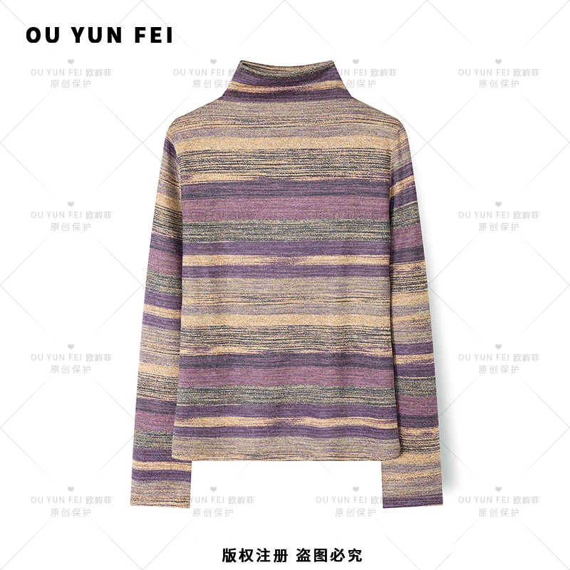 女士秋冬款上衣洋气时尚爆款针织衫女装高档大气内搭打底衫 B1113