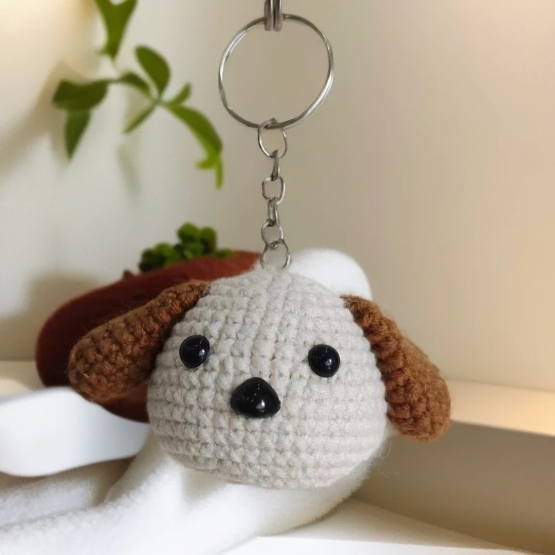 无指妈妈成品手工diy编织毛线小狗狗永生玩偶书包钥匙扣生日礼物
