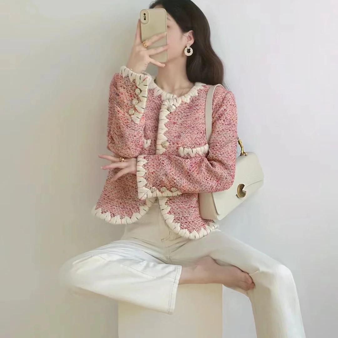 NO退NO换《671—680》衣无束小香风气质长袖时尚百搭重工名媛