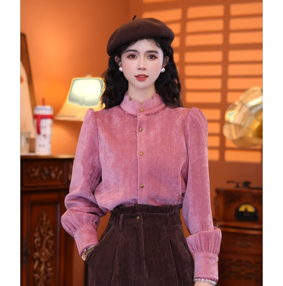 牧子【林顿工坊】2024秋冬款气质大气上衣01285