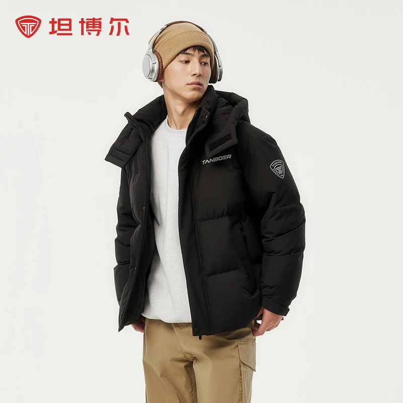 坦博尔l连帽运动时尚户外保暖加厚男装羽绒服秋冬短款TAF550335D