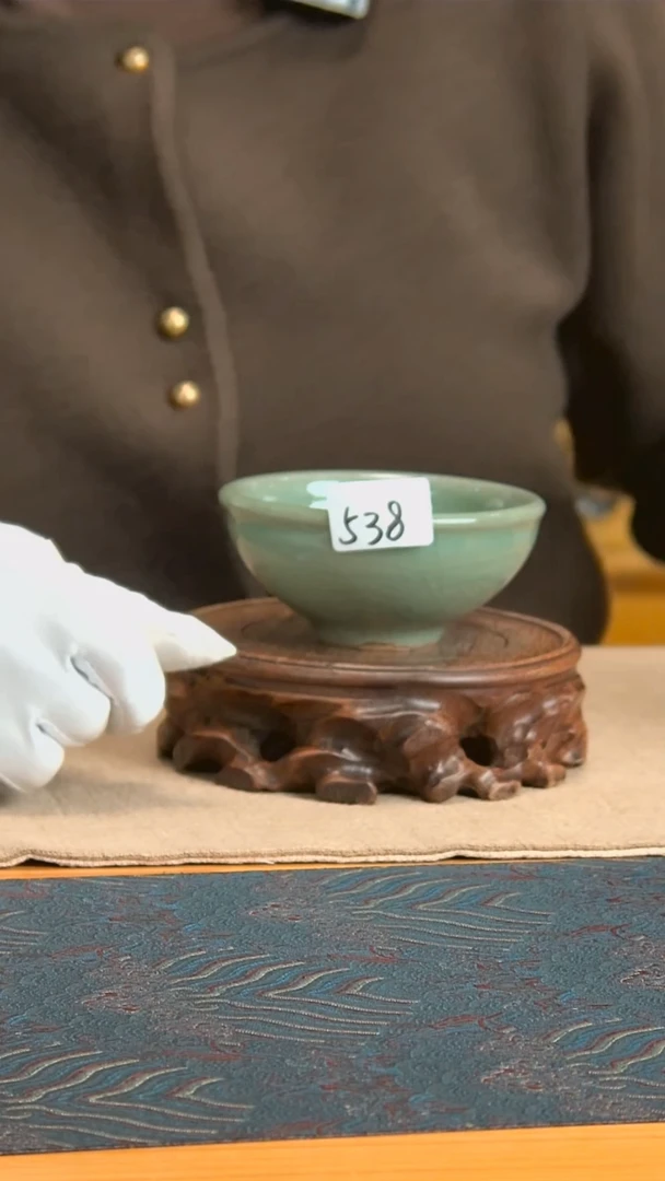 【闪购商品】陶瓷碗豆青釉茶碗