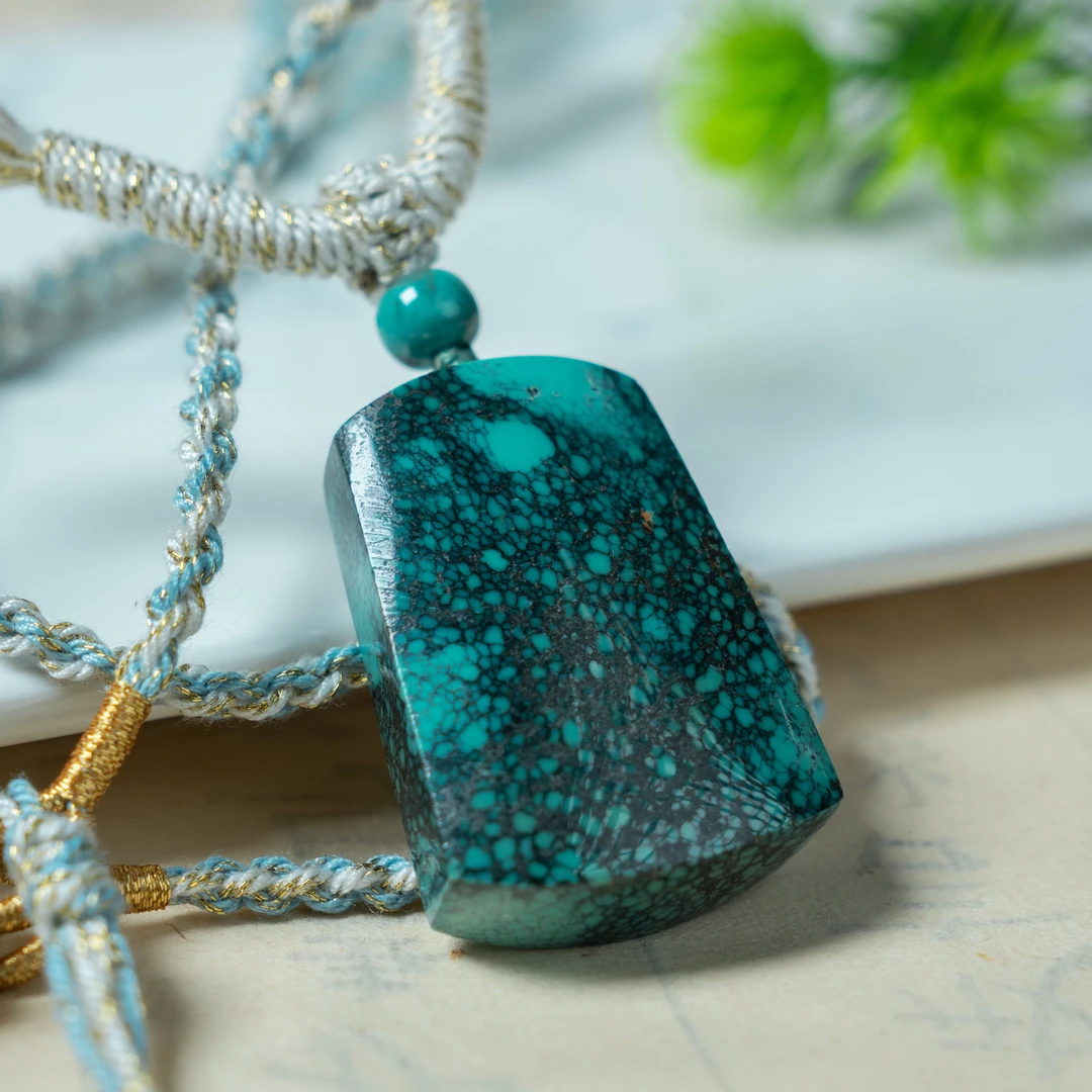 【东方灵玉】原矿天然高瓷高色平安无事牌精美吊坠简约时尚