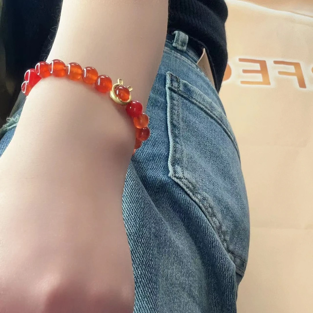DIY手工串珠DIY天然石手串本命年兔鸿运当头兔氧化